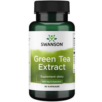 SWANSON Green Tea Extract 500mg 60kapsułek Zielona Herbata