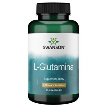 SWANSON L-glutamina 500mg 100 kaps Jelita Trawienie