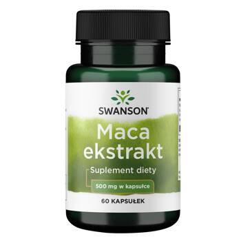 SWANSON Maca extract 500mg 60 kaps Ekstrakt Libido Sex Pamięć