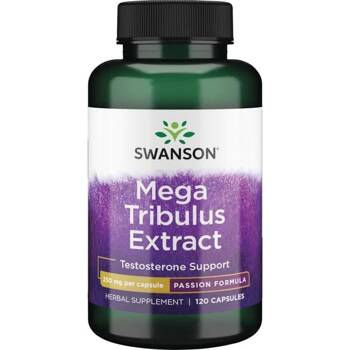 SWANSON Mega Tribulus Extract 250mg 120 kapsułek Testosteron Erekcja Seks