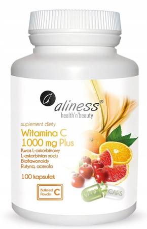 ALINESS Witamina C 1000 mg Plus x 100 kaps VEGE