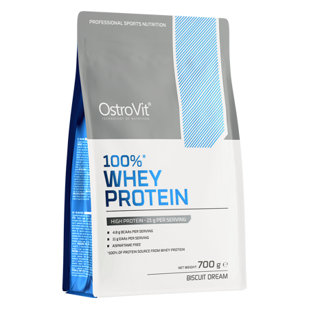 OstroVit 100% Whey Protein 700 g białko WPC o smaku biszkoptowego snu