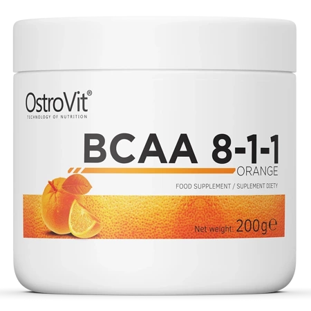 OstroVit BCAA 8-1-1 200 g smak pomarańczowy