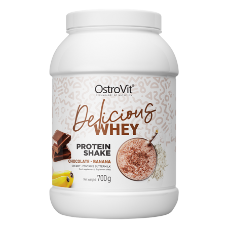 OstroVit Delicious WHEY 700 g smak czekoladowo-bananowy