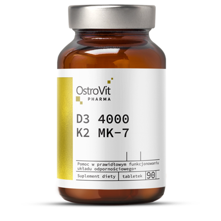 OstroVit Pharma D3 4000 + K2 MK-7 90 tabletek
