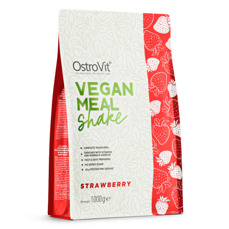 OstroVit Vegan Meal Shake 1000 g truskawkowy