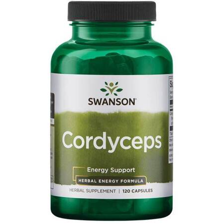 SWANSON Cordyceps 600mg 120 kapsułek Kordyceps Zmęczenie Energia