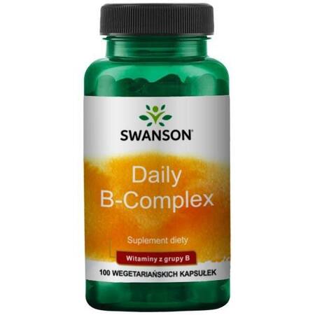 SWANSON Daily B-Complex 100 kapsułek witaminy B1 B2 B3 B6 B12 