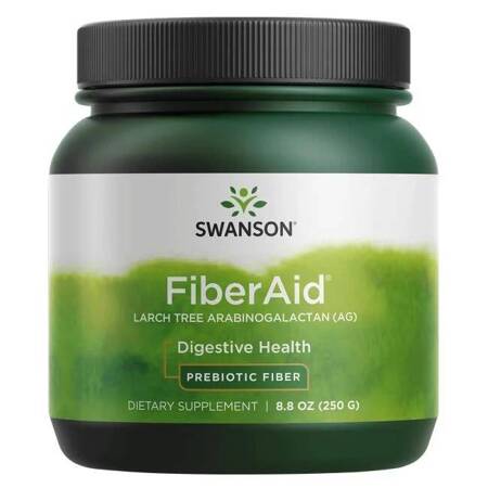 SWANSON FiberAid arabinogalaktan proszek 250g Probiotyk Błonnik Jelita