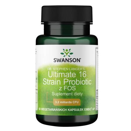 SWANSON Ultimate 16 Strain formula Probiotyk z Prebiotykami Trawienie 