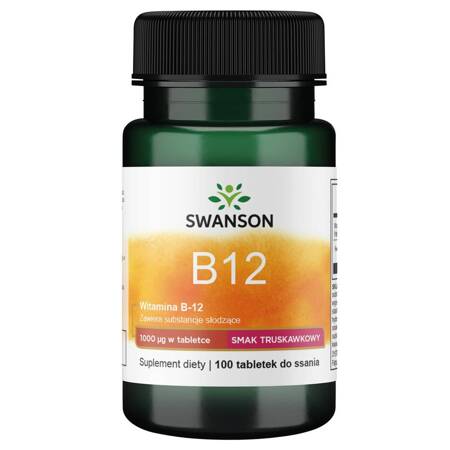 SWANSON Witamina B12 1000mcg 100 tabletek do ssania 